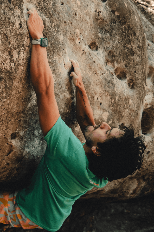 Sam climbing portfolio work