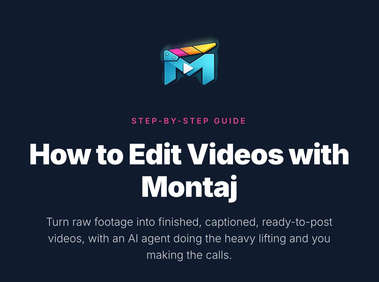 How to Edit Videos with Montaj — step-by-step guide